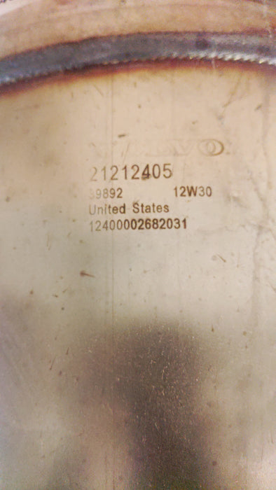 Volvo 21212405 DPF Diesel particulate filter new.