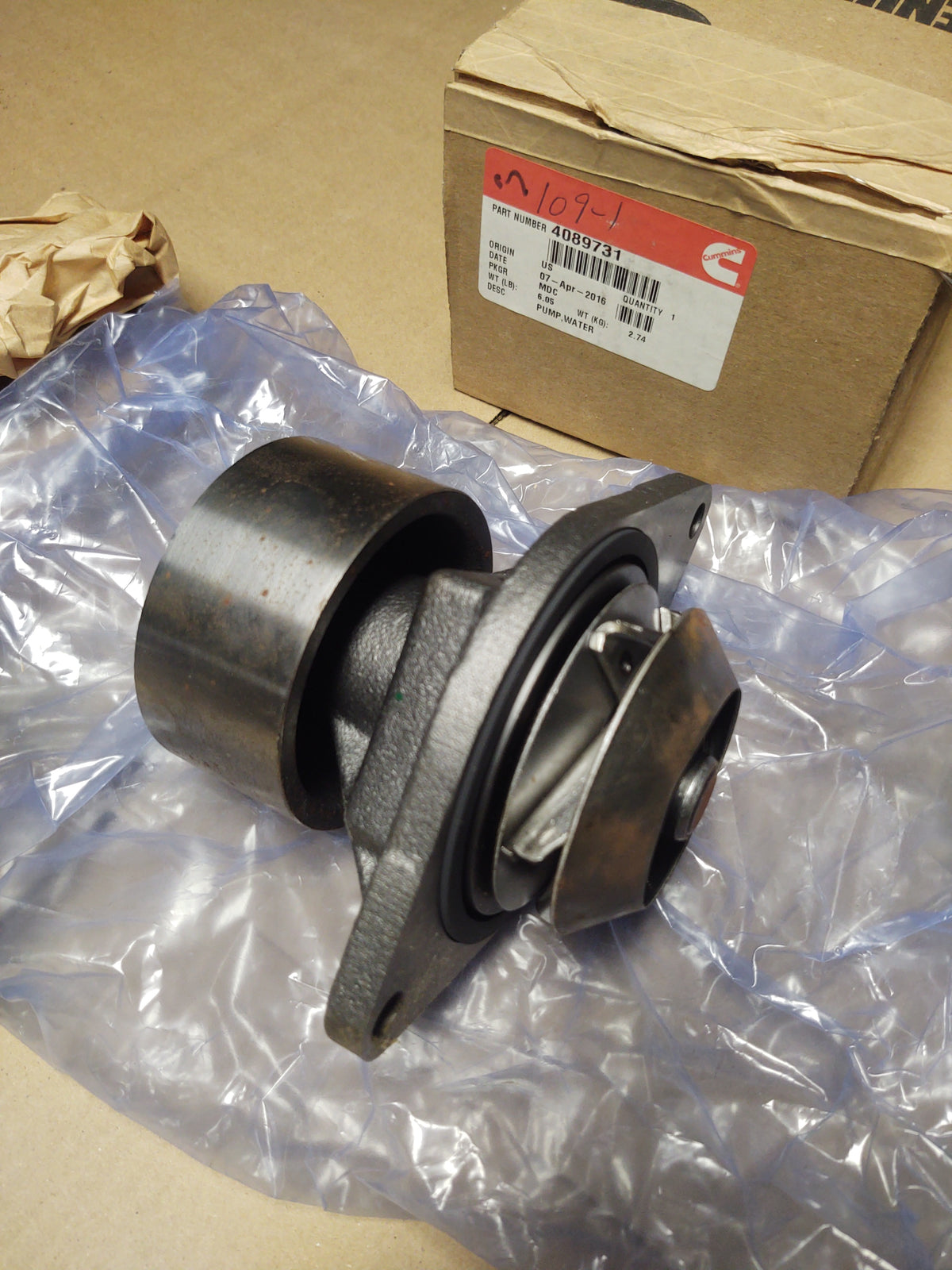 Cummins Water Pump 4089731 OEM NEW PART — North Georgia Trucks and