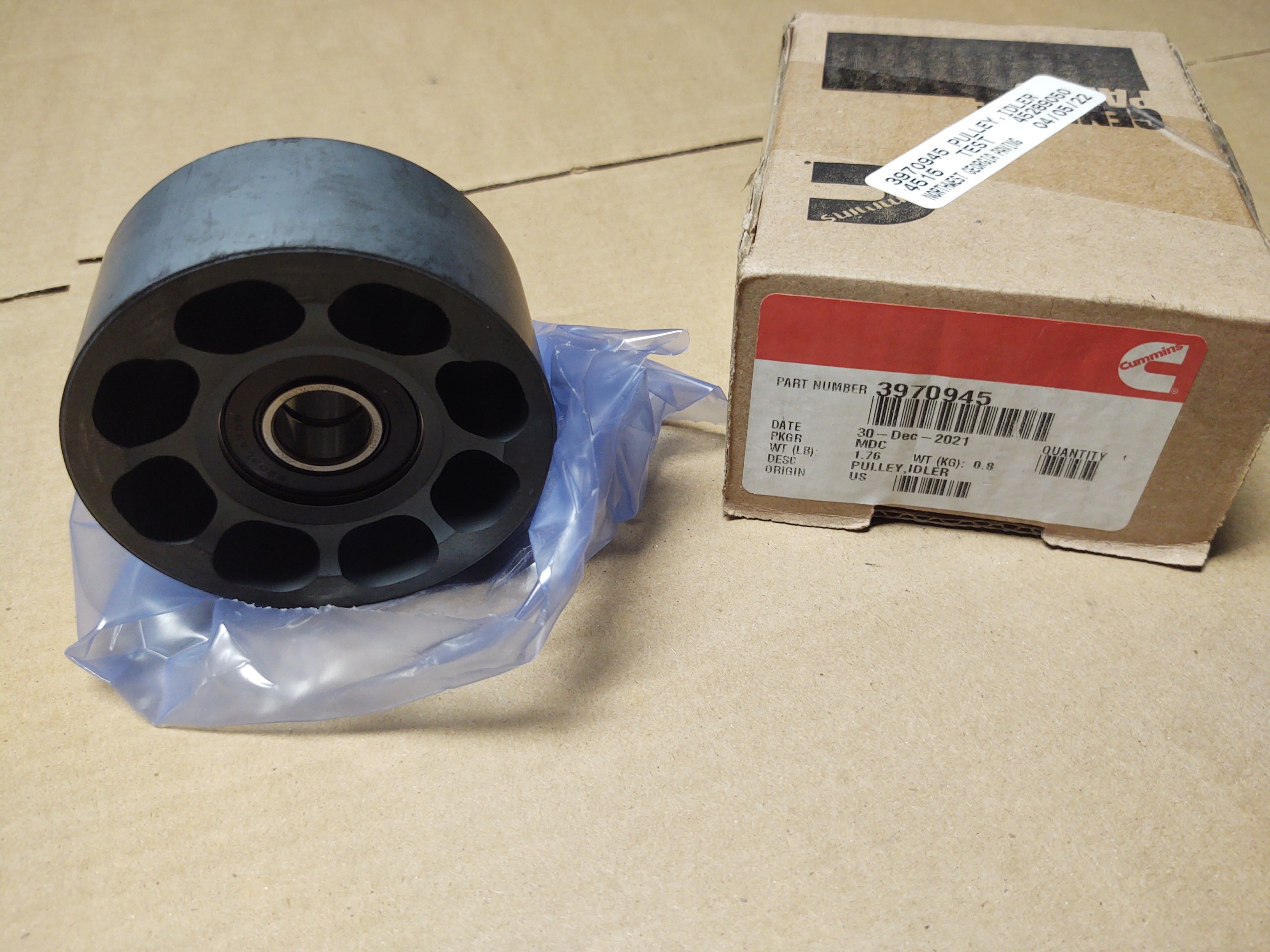 Cummins Idler Pulley 3970945 OEM NEW PART — North Trucks and Parts