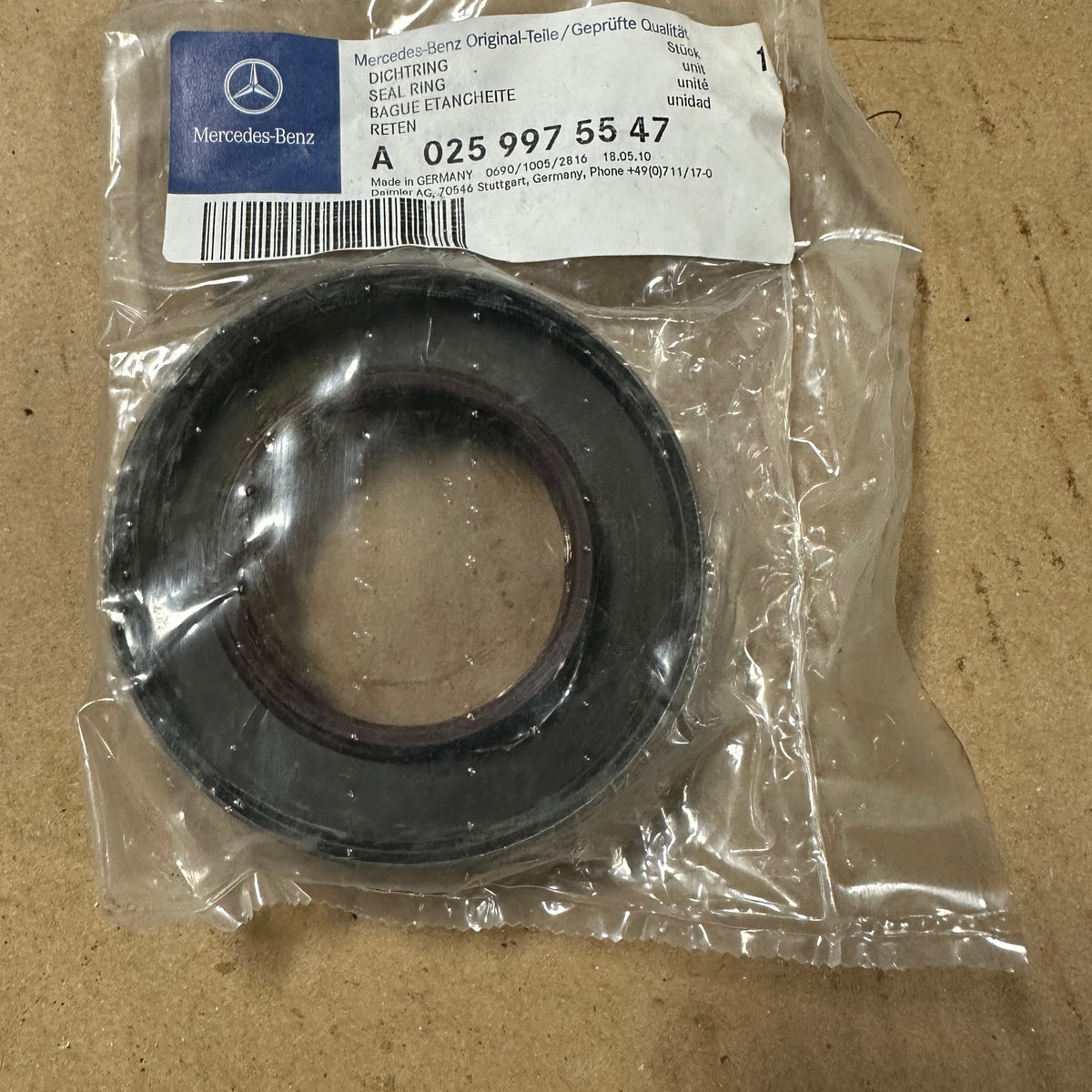 2025最新のスタイル A0259975547 Gasket Axel Rear Mercedes New Part OEM Stock Old ネイルアート用品(筆など)