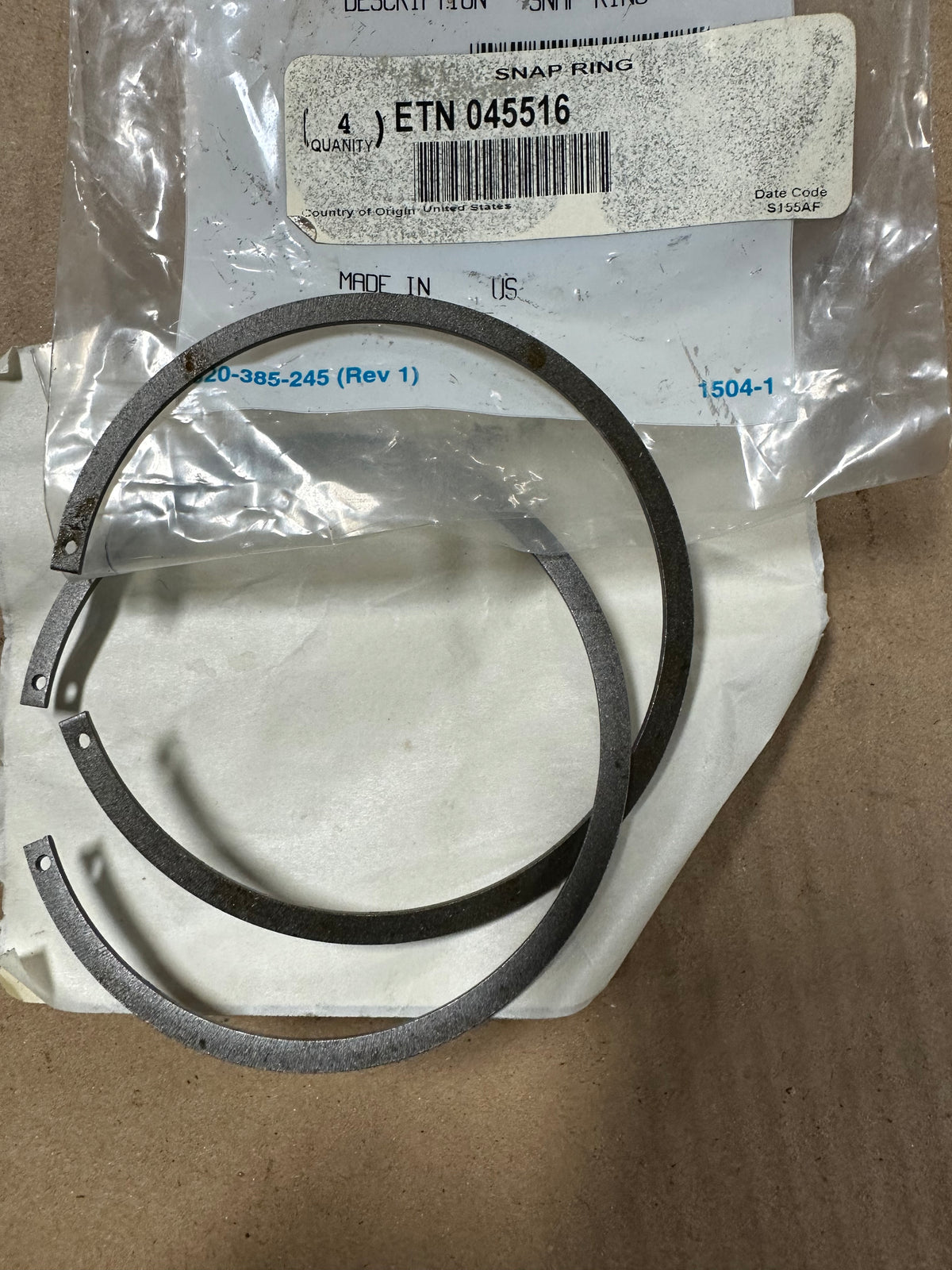 Spicer Eaton Snap Ring 045516 This is a new part — North Georgia Trucks ...
