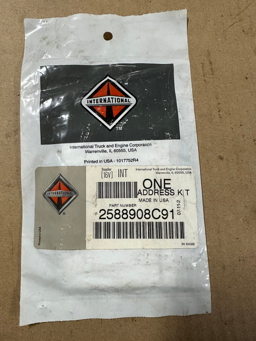 International Kit Address 2588908C91 New Old Stock OEM Part